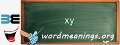 WordMeaning blackboard for xy